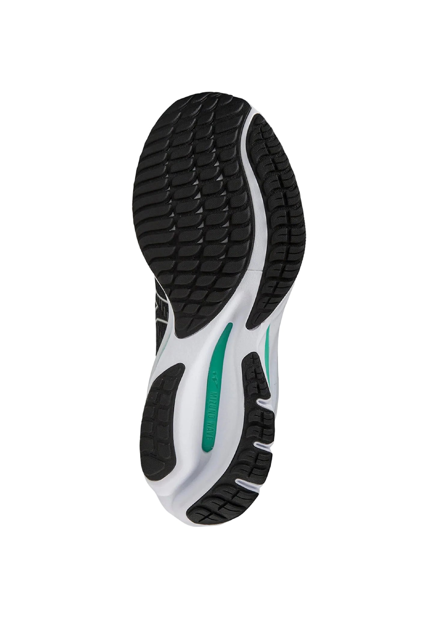 MIZUNO W Wave Rider 26 BLACK/NIMBUS CLOUD/BISCAY GREEN