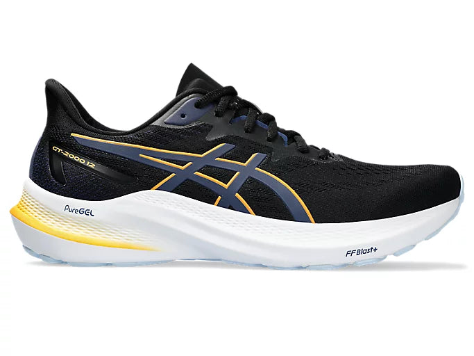 ASICS M Gt- 2000 12 (2E) M BLACK/FELLOW YELLOW