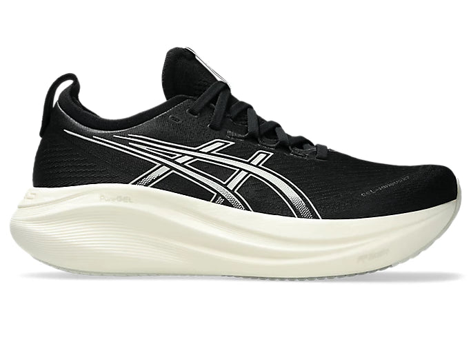 ASICS M Nimbus 27 (d) BLACK/LAVA GLOW