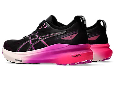 ASICS W Kayano 31 (d) BLACK/BOLD MAGENTA
