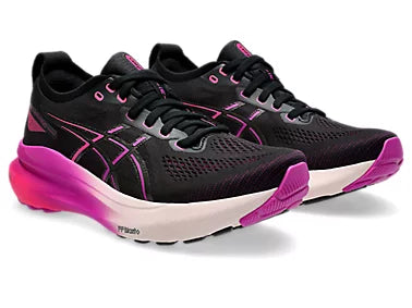 ASICS W Kayano 31 (d) BLACK/BOLD MAGENTA