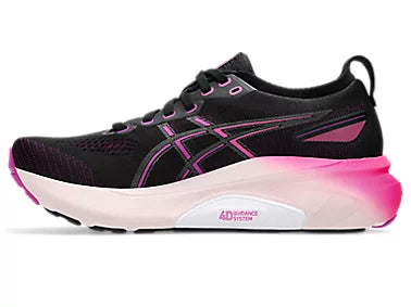 ASICS W Kayano 31 (d) BLACK/BOLD MAGENTA