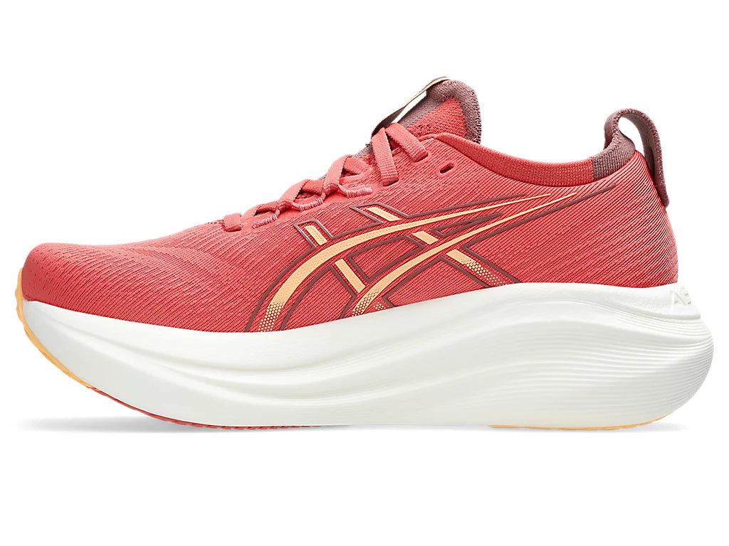 ASICS W Nimbus 27 (d) DARK PINK CLAY/ORANGE GLOW