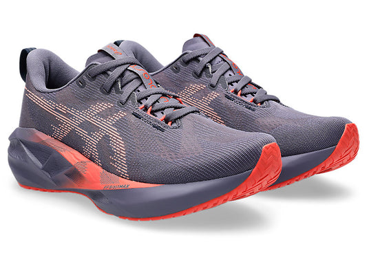 ASICS W Novablast 5 (b) GREYISH PURPLE/CORAL REEF
