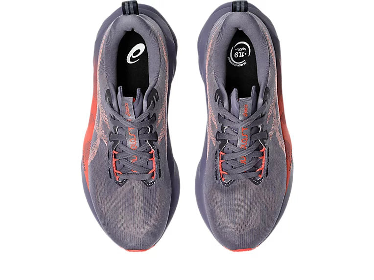 ASICS W Novablast 5 (b) GREYISH PURPLE/CORAL REEF