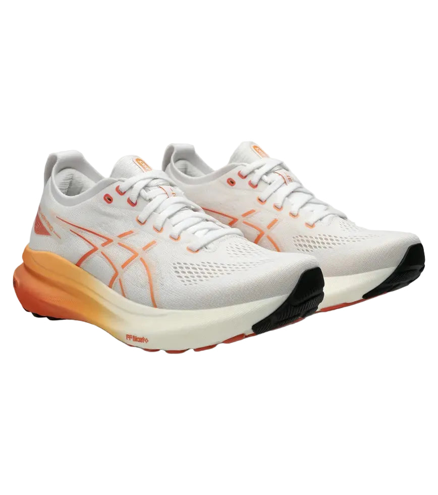 ASICS W Kayano 31 B WHITE/FADED ORANGE