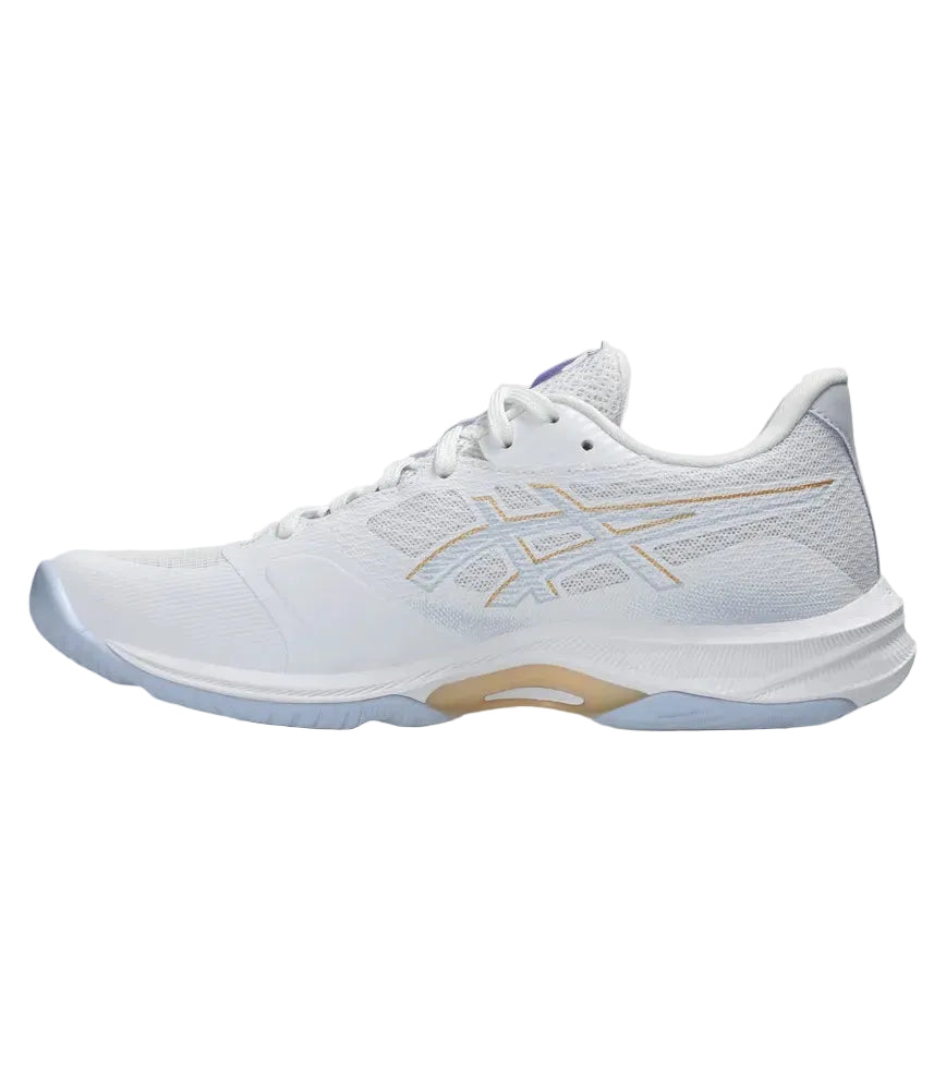 ASICS W Netburner Ballistic FF 4 ( Wide) WHITE/CHAMPAGNE