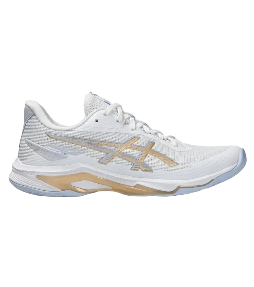 ASICS W Netburner Ballistic FF 4 ( Wide) WHITE/CHAMPAGNE