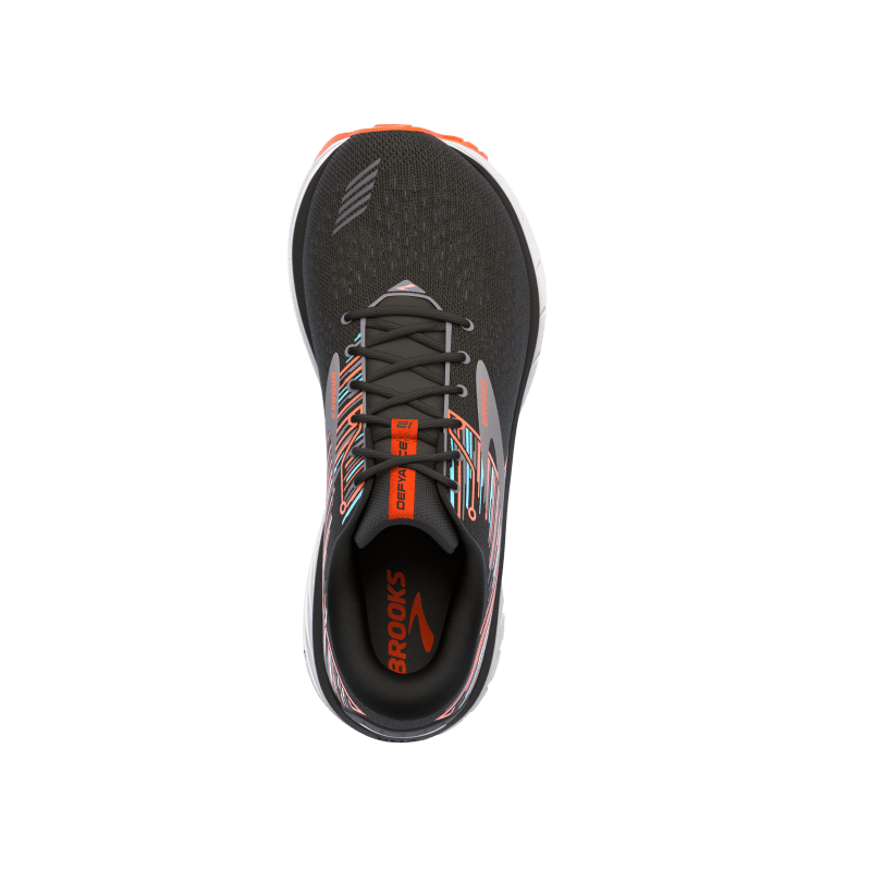 BROOKS M Defyance 12 (d) BLACK/RED ORANGE/BLUE
