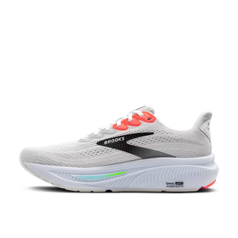 BROOKS M Ghost 17 (d) WHITE/PINK CLAY/GECKO