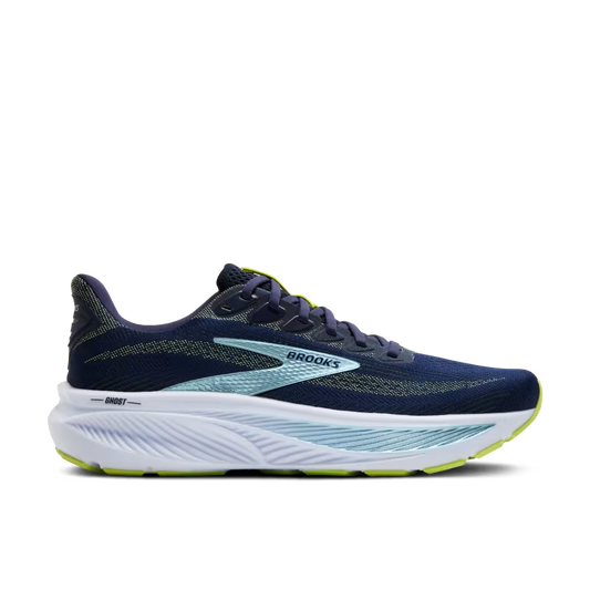 BROOKS M Ghost 17 (2E) PEACOAT/LIME/BLUE