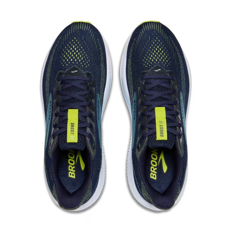BROOKS M Ghost 17 (2E) PEACOAT/LIME/BLUE