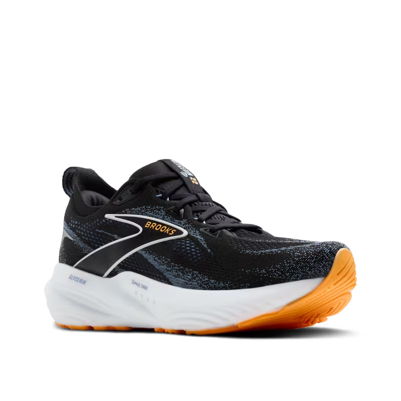 BROOKS M Glycerin 22 (d) BLACK/COUNTRY BLUE/ORG