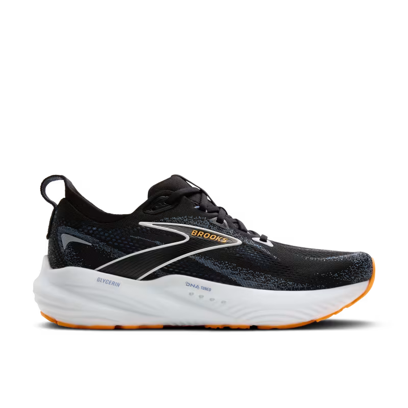 BROOKS M Glycerin 22 (d) BLACK/COUNTRY BLUE/ORG