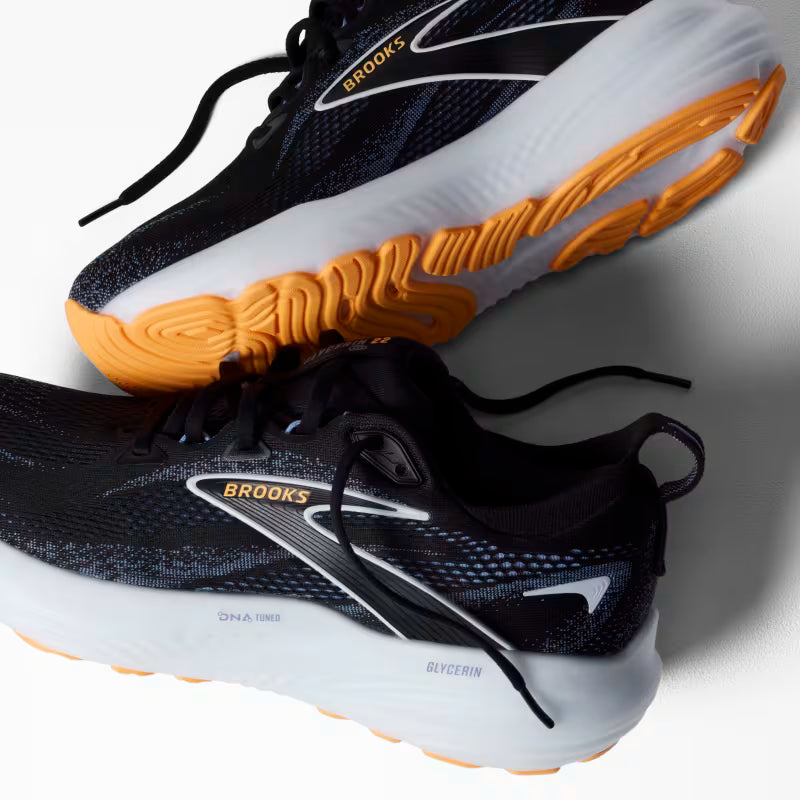 BROOKS M Glycerin 22 (d) BLACK/COUNTRY BLUE/ORG