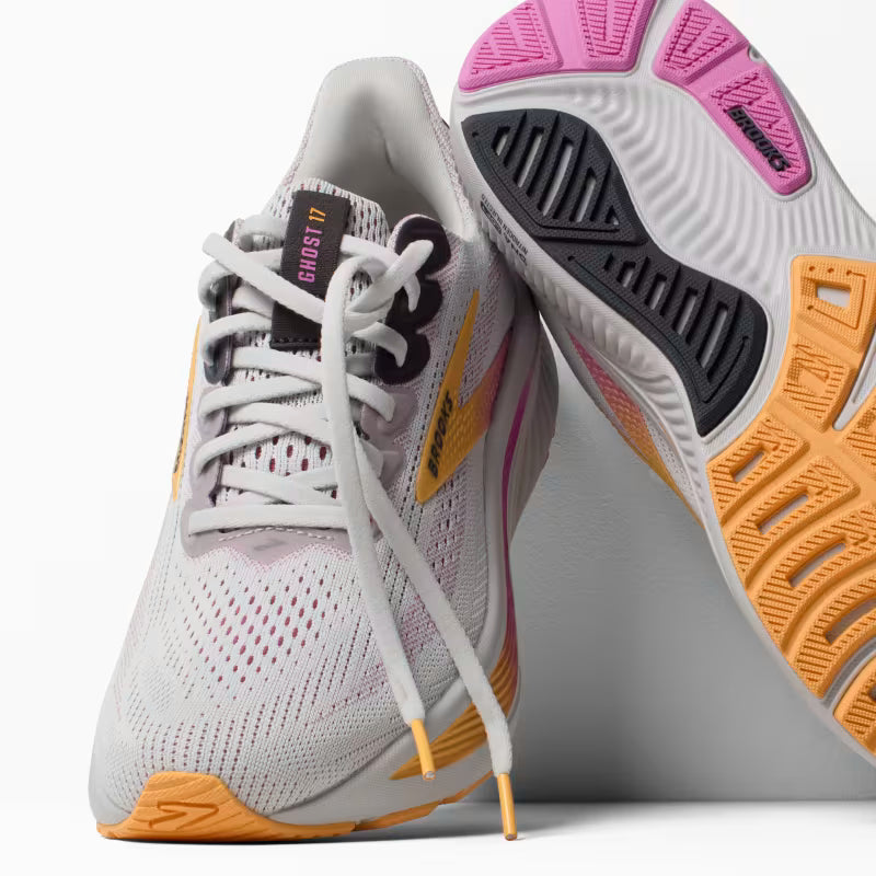 BROOKS W Ghost 17 (d) OYSTER/APRICOT/PINK