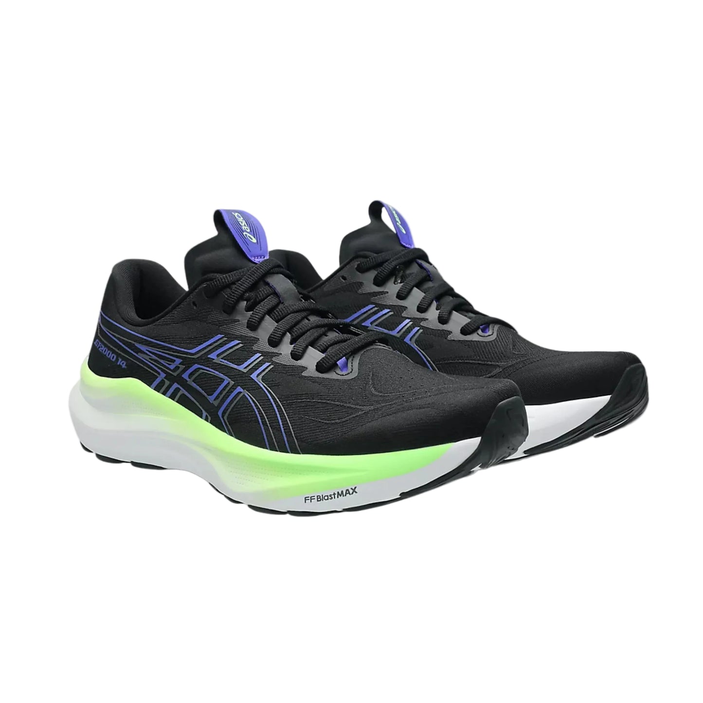 ASICS M GT-2000 14 (2E) BLACK/GREEN GLOW