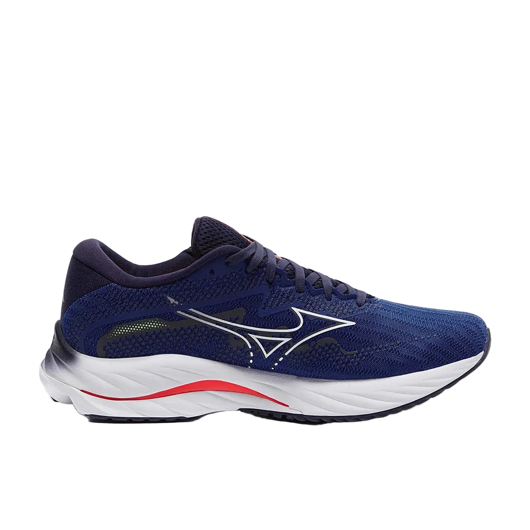 MIZUNO M Wave Rider 27 (m) Surf the Web/White/Neon Flame