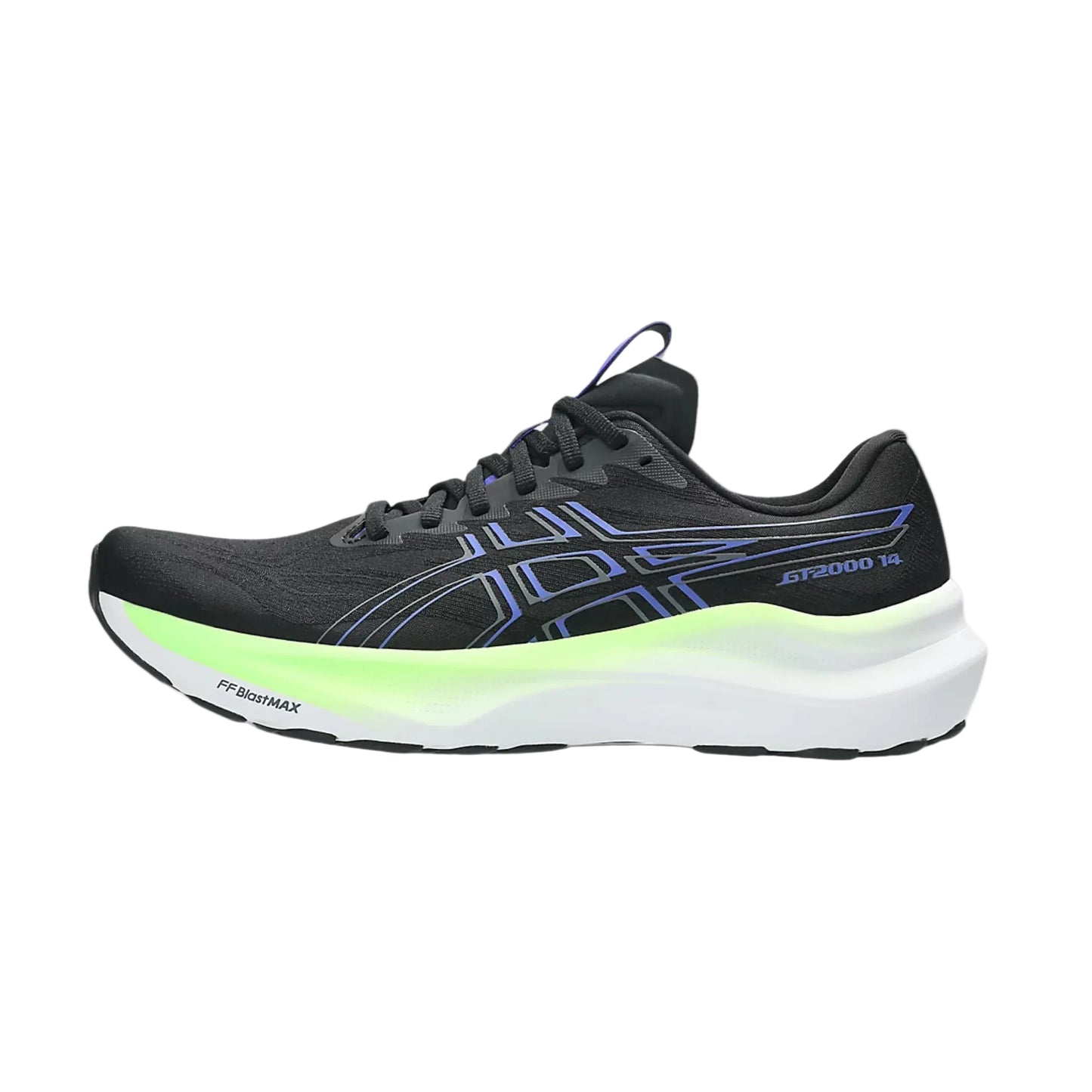 ASICS M GT-2000 14 (2E) BLACK/GREEN GLOW