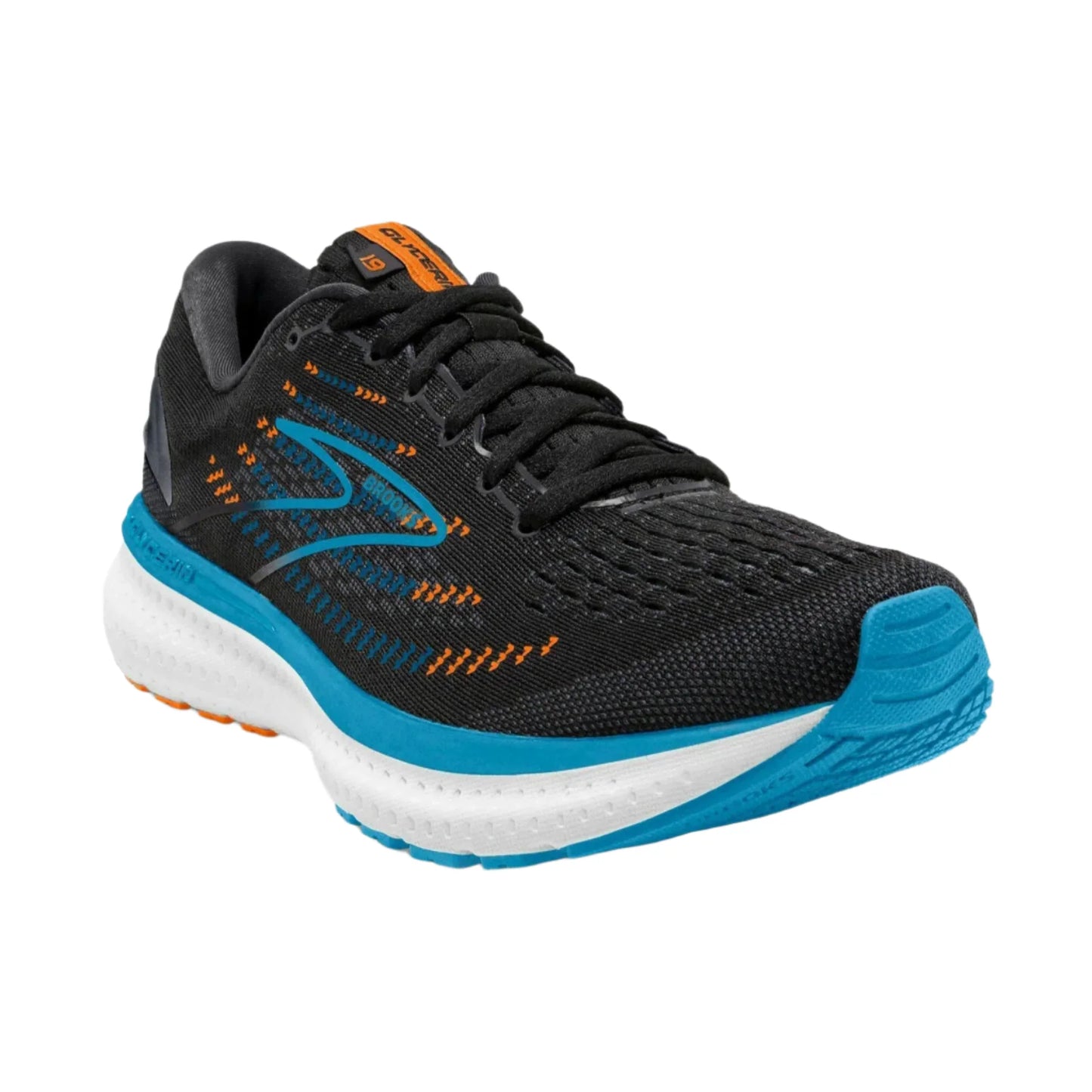 BROOKS M Glycerin 19 (d) BLACK/BLUE/ORANGE