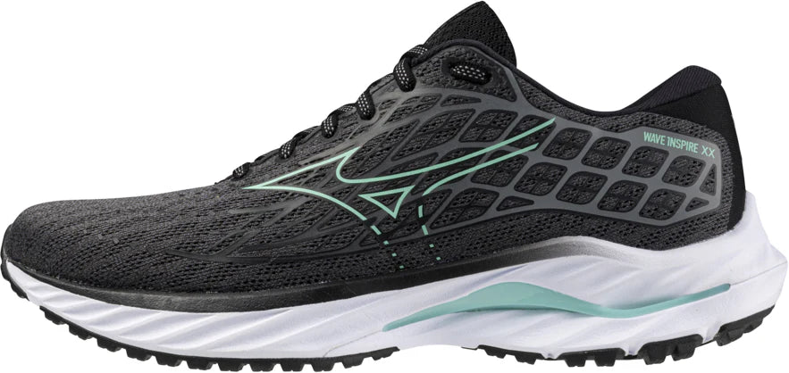 MIZUNO W Wave Inspire 20 (d) IRON GATE/DUSTY JADE GREEN/BLAC