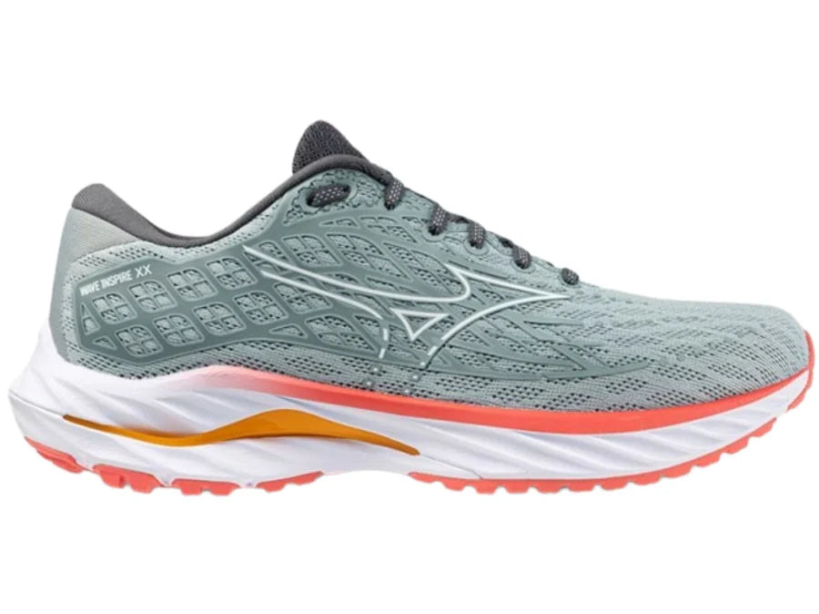 MIZUNO W Wave Inspire 20 GREY MIST/WHITE/DUBARRY