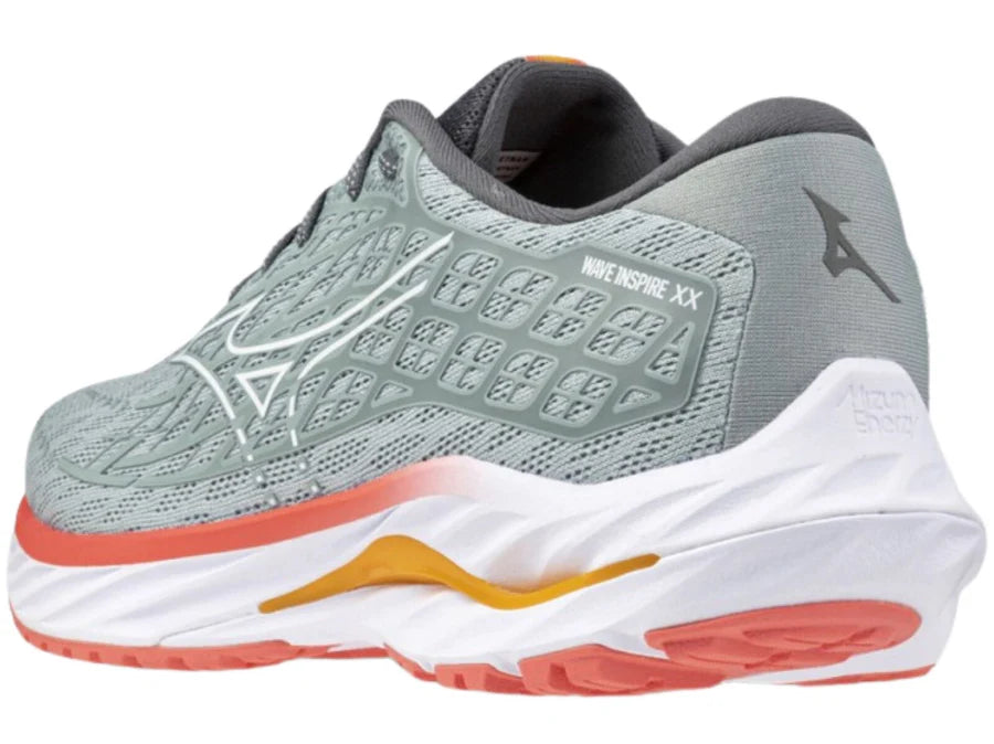 MIZUNO W Wave Inspire 20 GREY MIST/WHITE/DUBARRY
