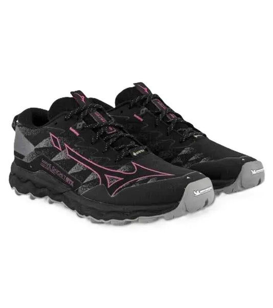 MIZUNO W Wave Diachi 7 Gtx BLAKC/FUCHSIA FEDORA/QUIET SHADE