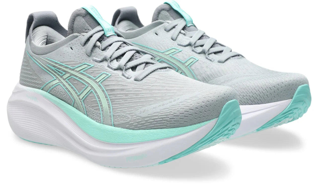 ASICS W Nimbus 27 D PEDIMOUNT GREY/ILLUMINATE MINT