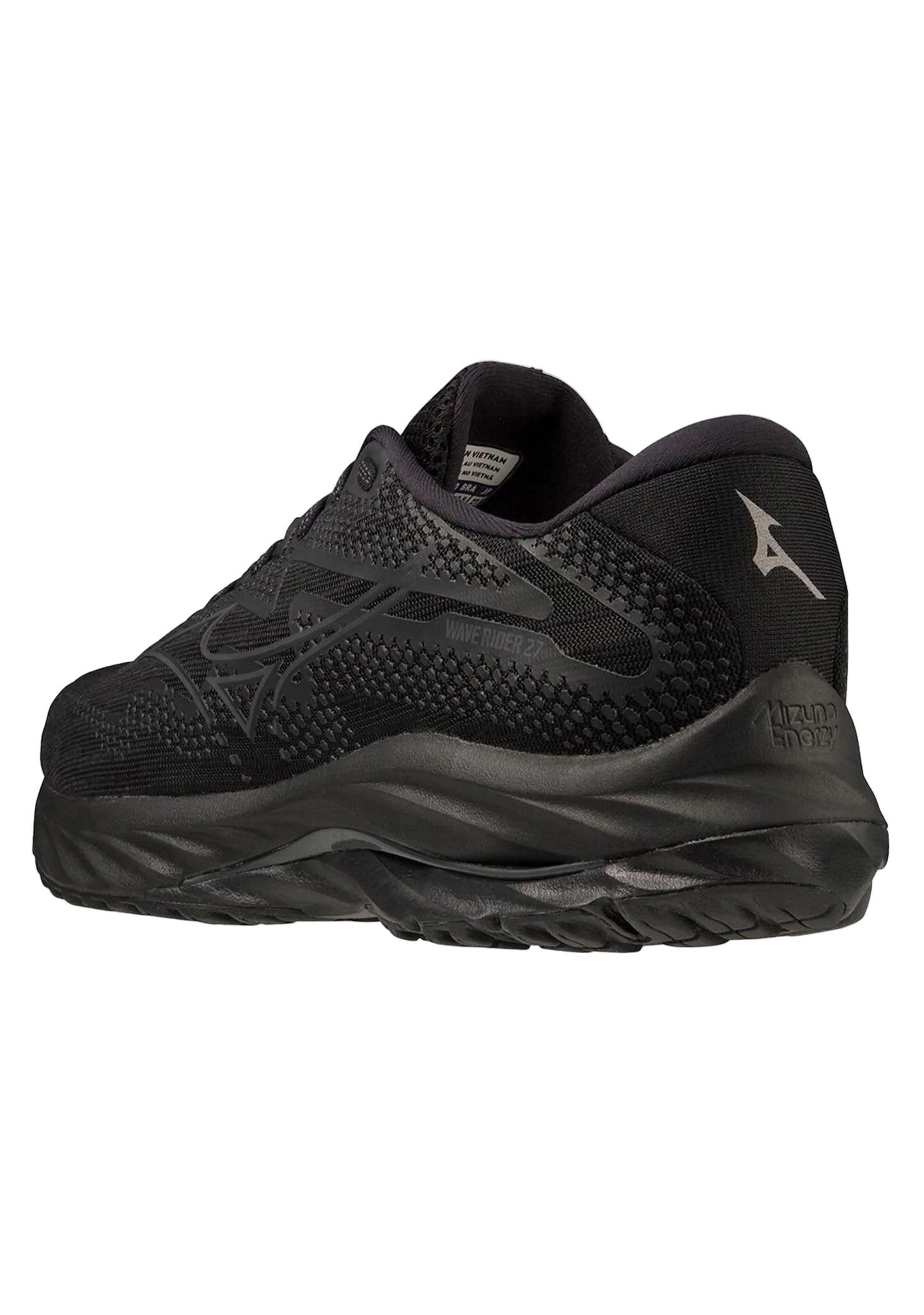 MIZUNO W Wave Rider 27 (w) Wide Black/Ebony/Black