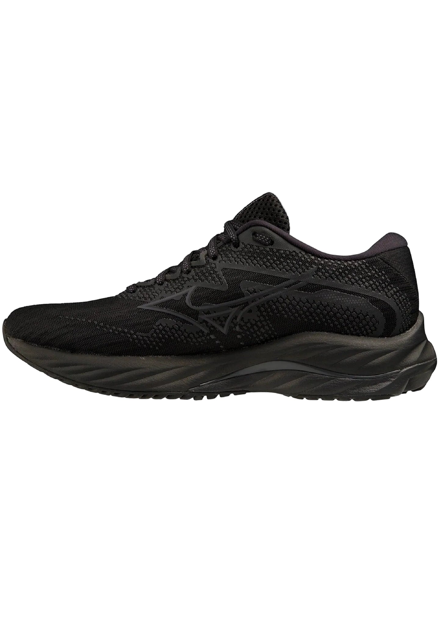MIZUNO W Wave Rider 27 (w) Wide Black/Ebony/Black