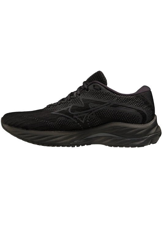 MIZUNO W Wave Rider 27 (w) Wide Black/Ebony/Black