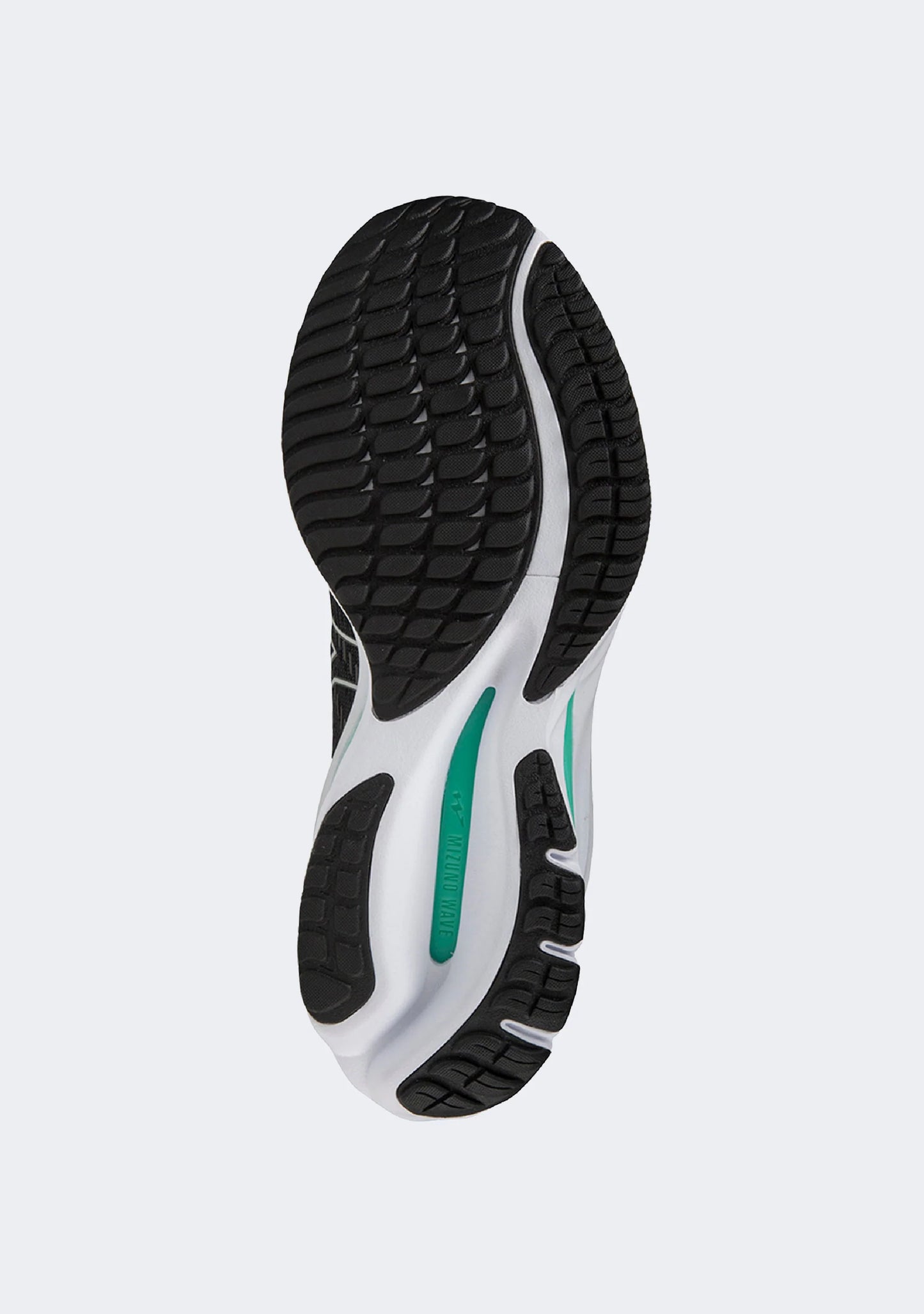 MIZUNO W Wave Rider 26 BLACK/NIMBUS CLOUD/BISCAY GREEN
