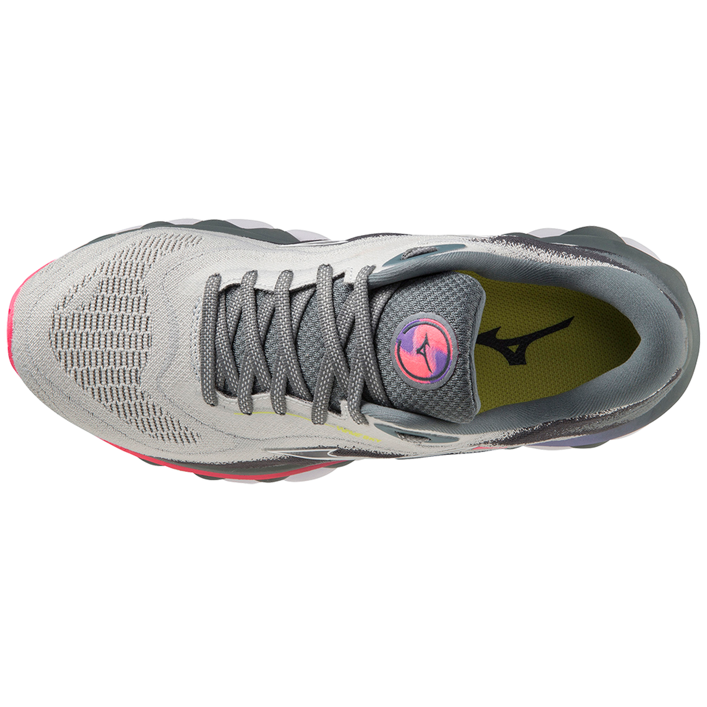 MIZUNO W Wave Sky 7 (w) Pearl Blue/White/High-Vis Pink