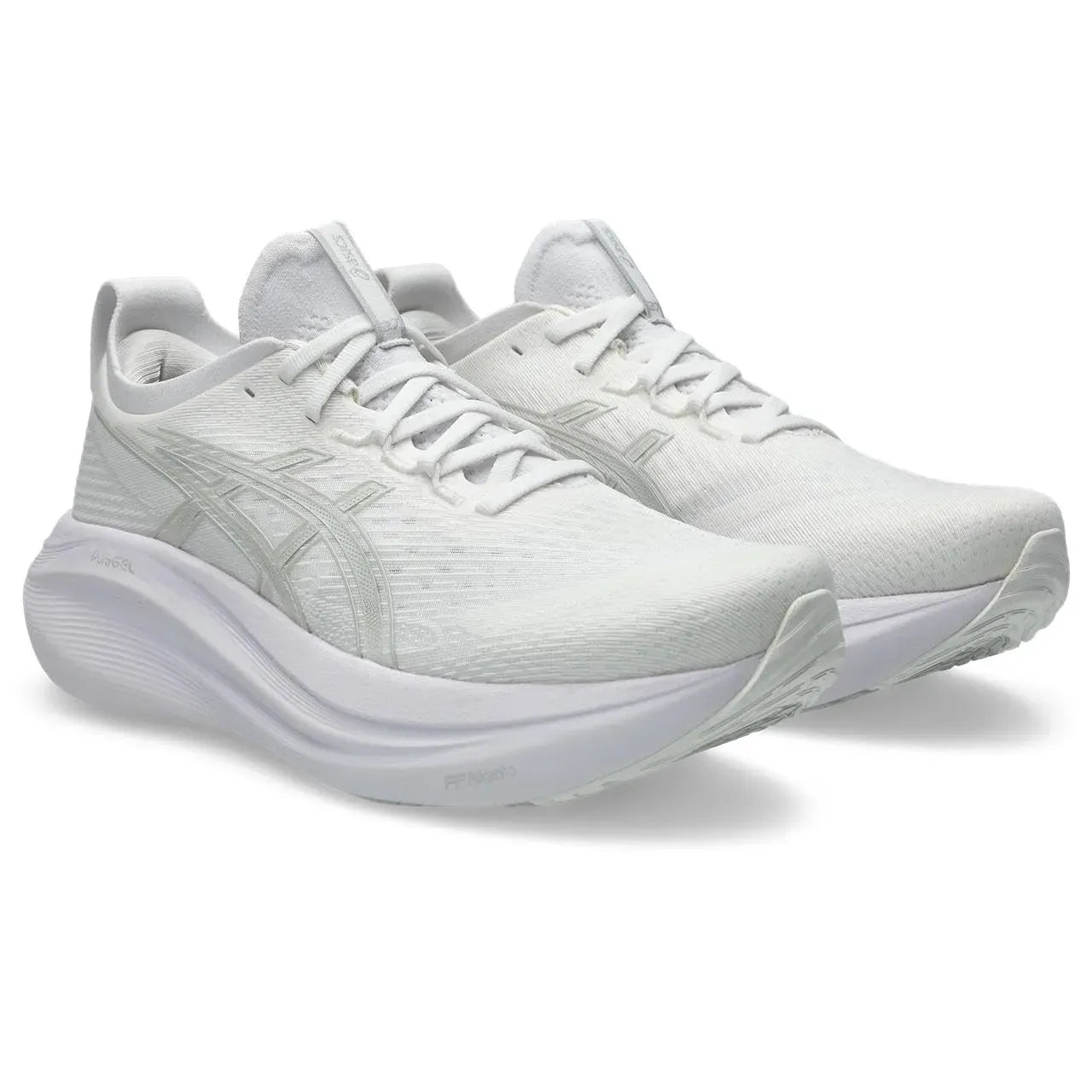 ASICS M Nimbus 27 (d) WHITE/GLACIER GREY