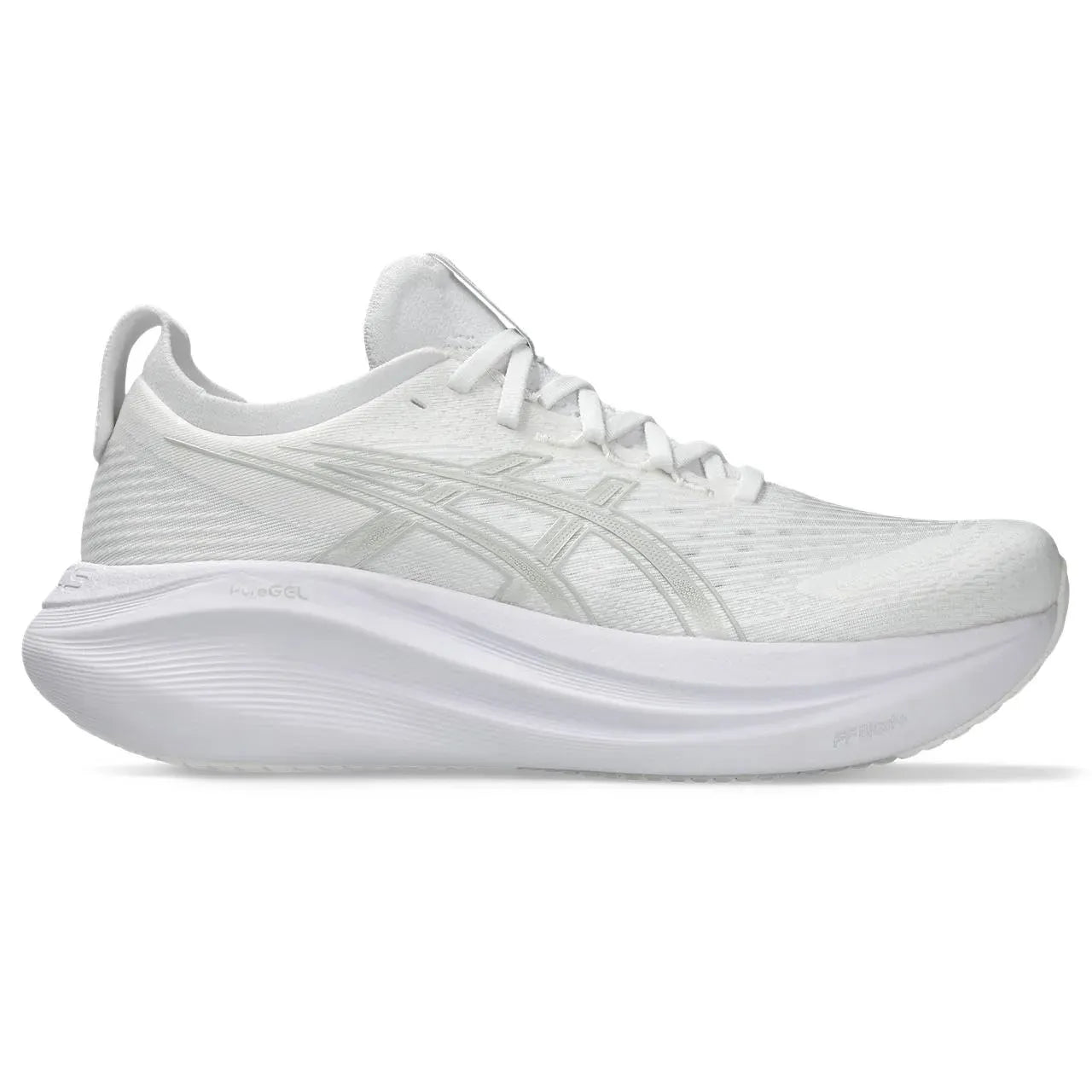 ASICS M Nimbus 27 (d) WHITE/GLACIER GREY