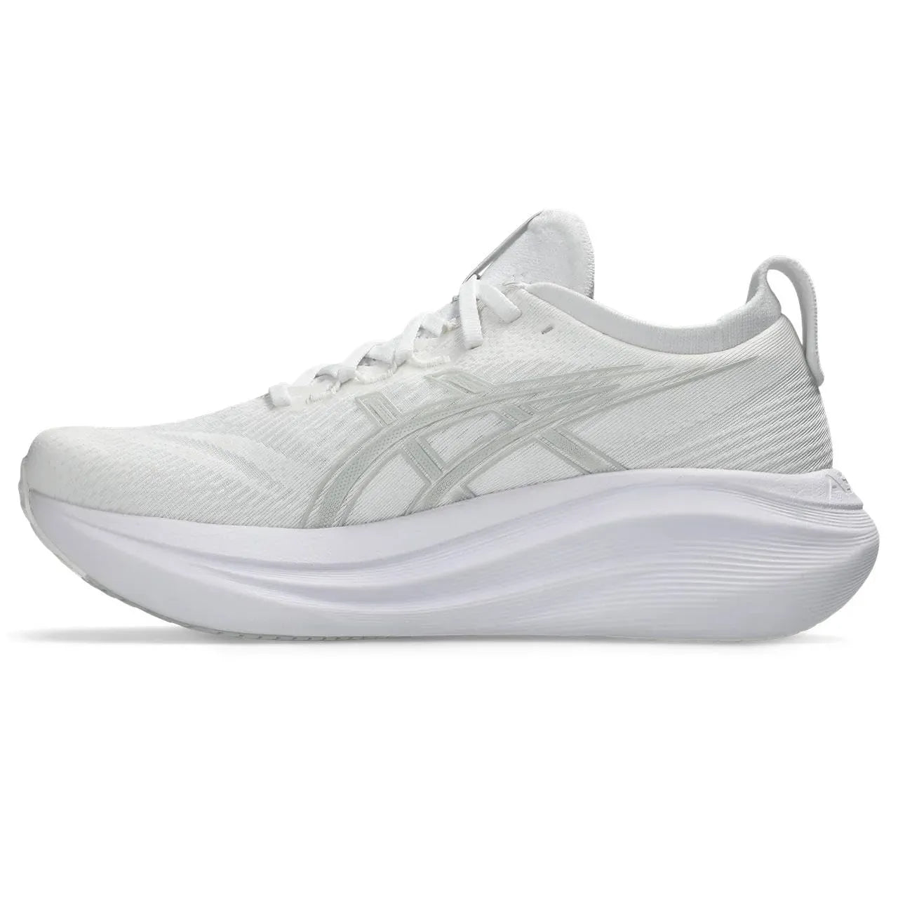 ASICS M Nimbus 27 (d) WHITE/GLACIER GREY
