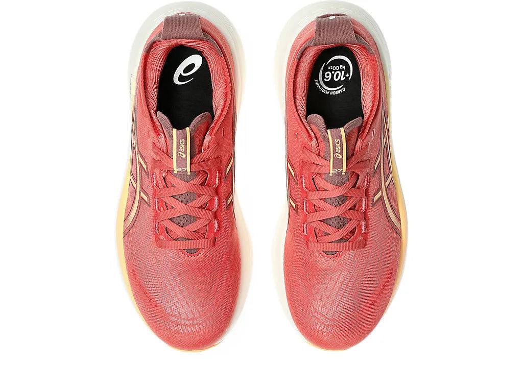 ASICS W Nimbus 27 (d) DARK PINK CLAY/ORANGE GLOW