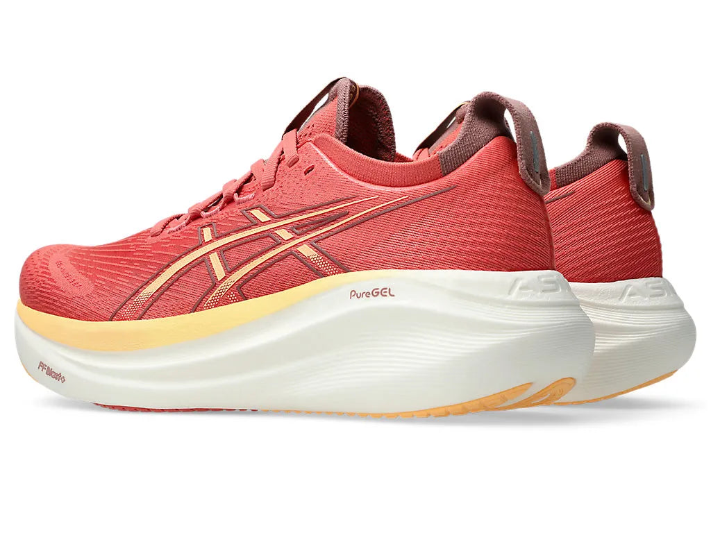 ASICS W Nimbus 27 (d) DARK PINK CLAY/ORANGE GLOW