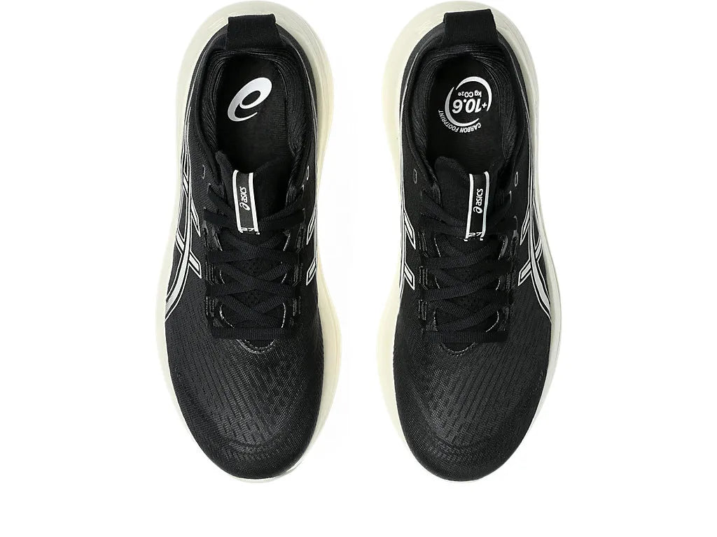 ASICS M Nimbus 27 (d) BLACK/LAVA GLOW