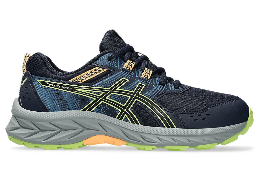 ASICS K Gel-venture 9 GS MIDNIGHT/LIME GREEN