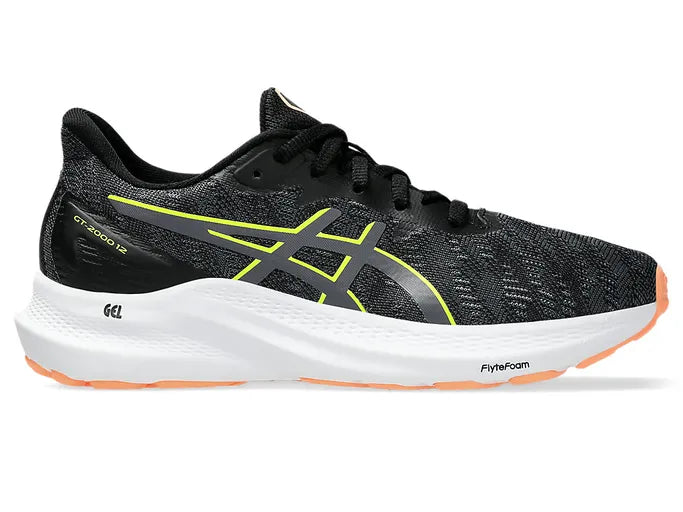 ASICS K GT-2000 12 GS BLACK/SAFETY YELLOW