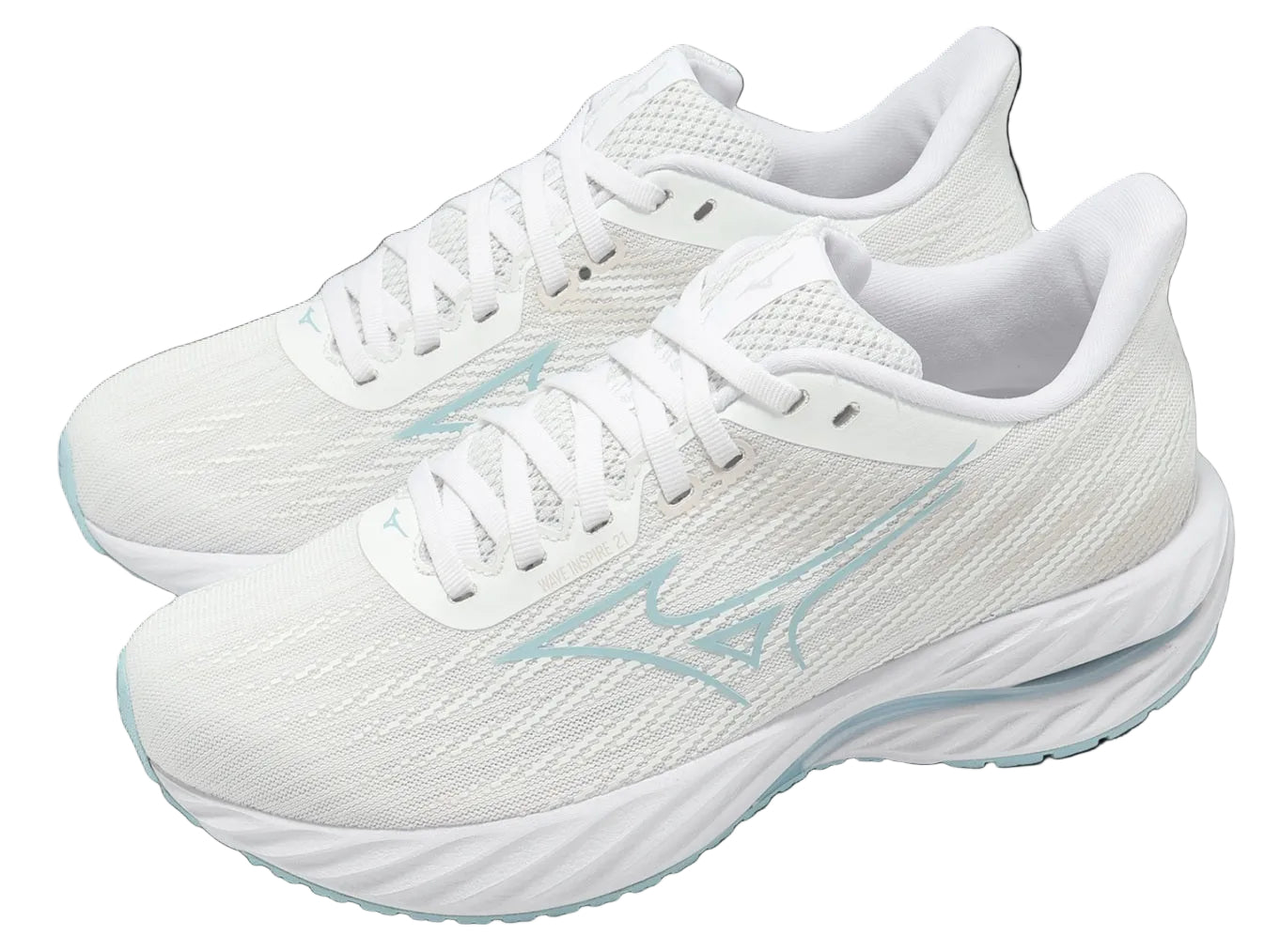 MIZUNO W Wave Inspire 21 B WHITE/NANTUCKET BREEZE/NMBUS CLOU