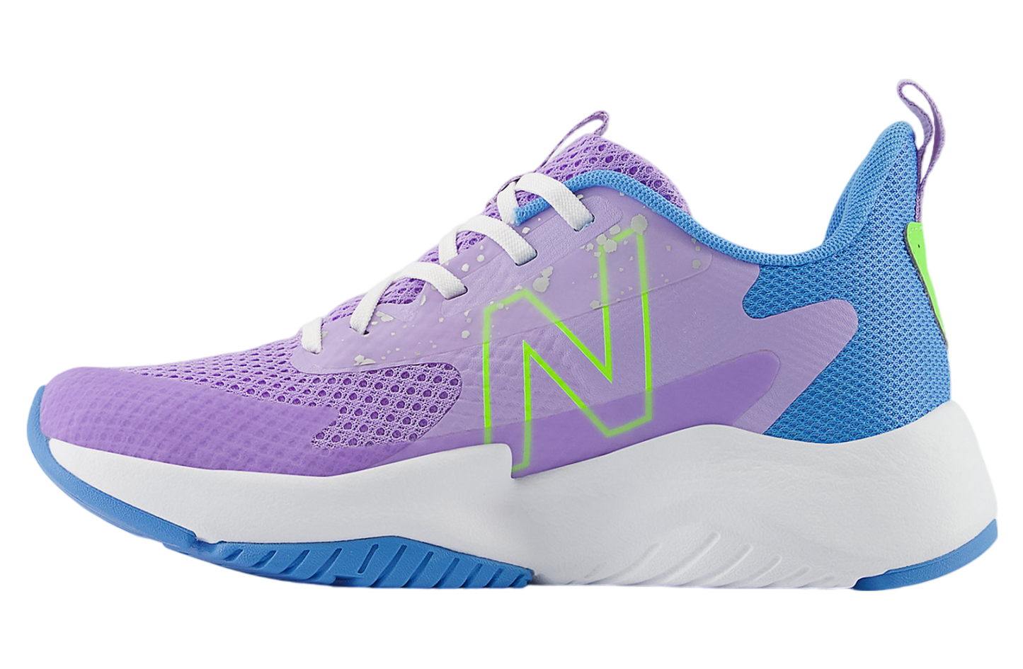 NEW BALANCE K Rave Run 2 JR LILAC GLO/SKY BLUE