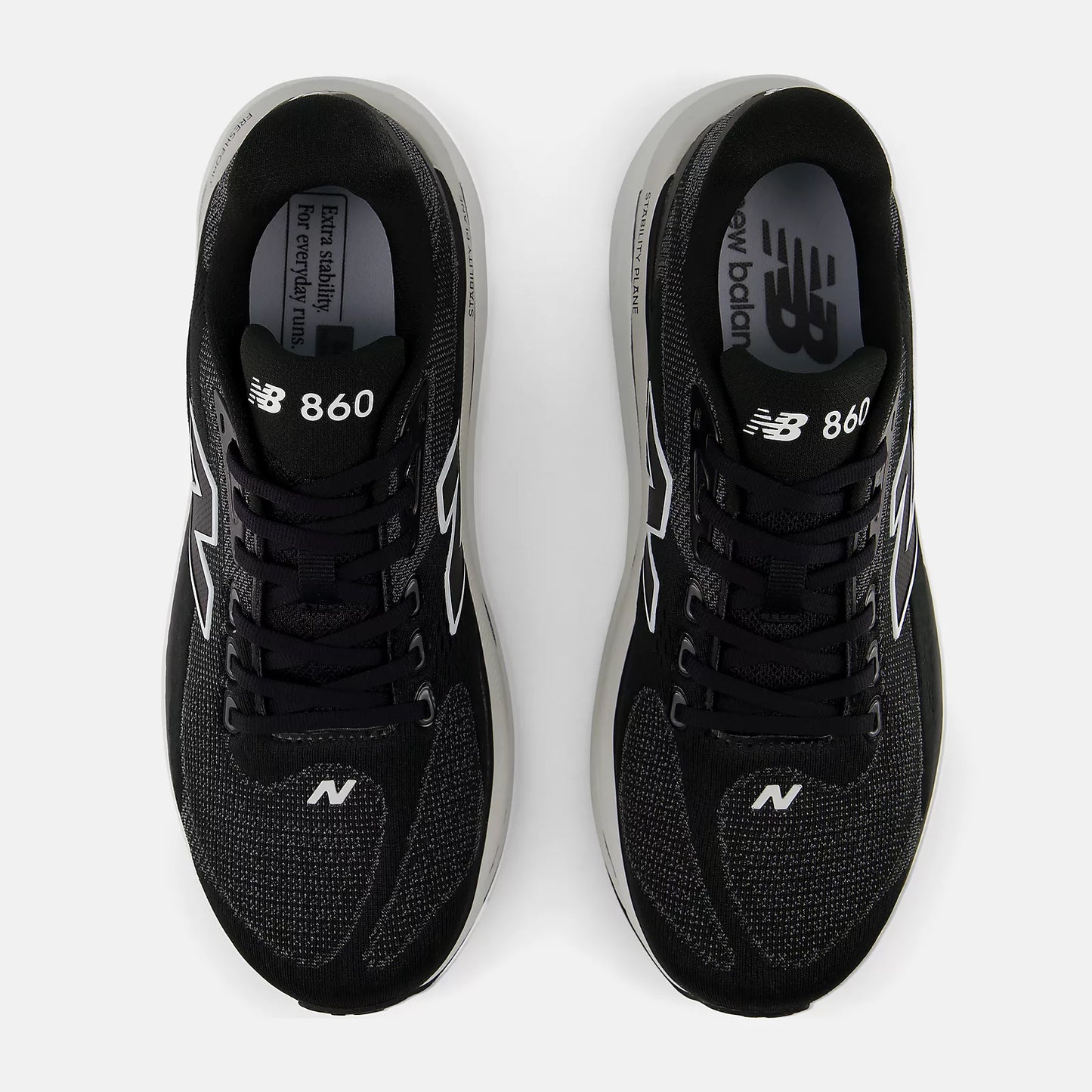 NEW BALANCE M M860 V15 (2E) BLACK/WHITE