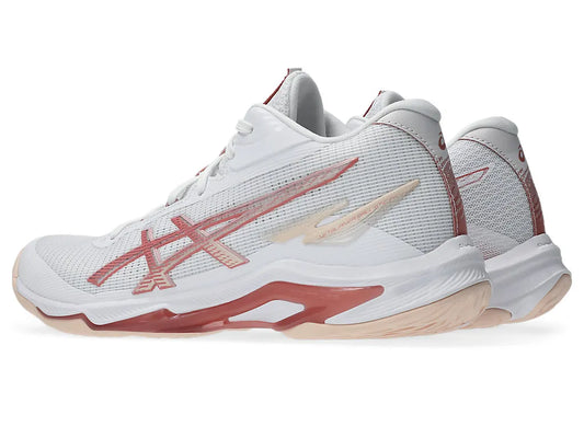 ASICS W Netburner Ballistic FF 4 WHITE/ROSE ROUGE