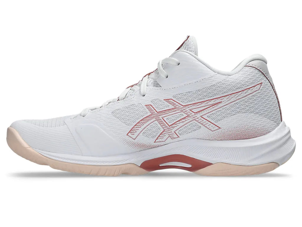 ASICS W Netburner Ballistic FF 4 WHITE/ROSE ROUGE