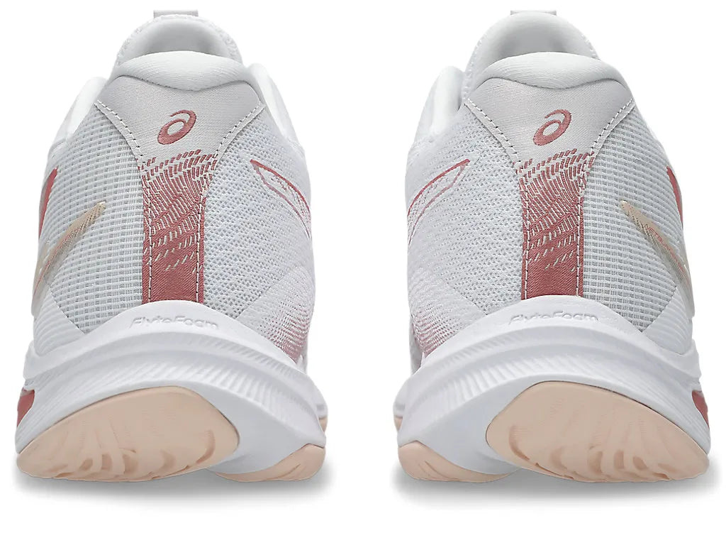 ASICS W Netburner Ballistic FF 4 WHITE/ROSE ROUGE
