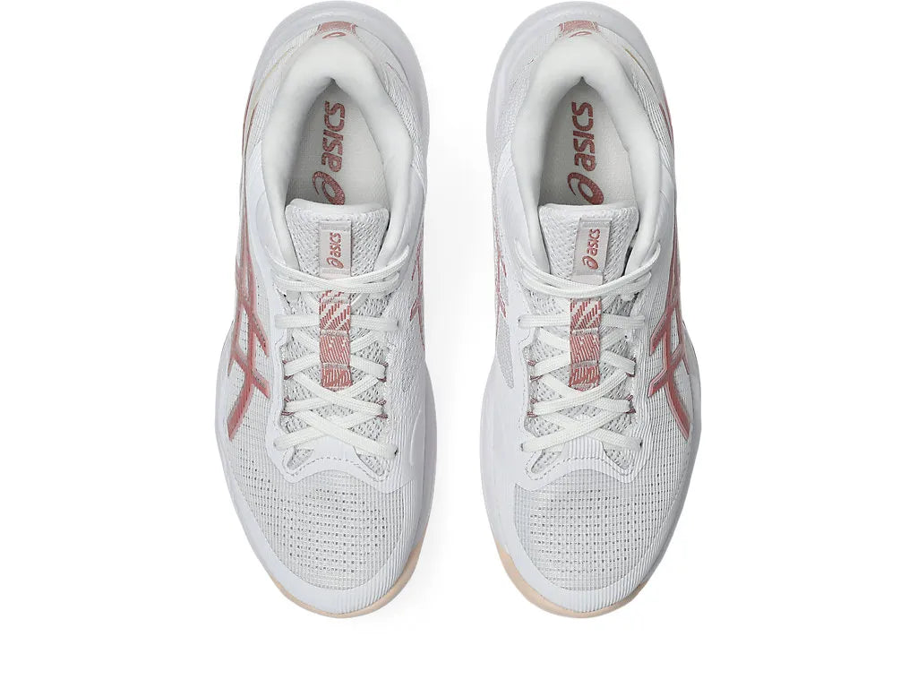 ASICS W Netburner Ballistic FF 4 WHITE/ROSE ROUGE