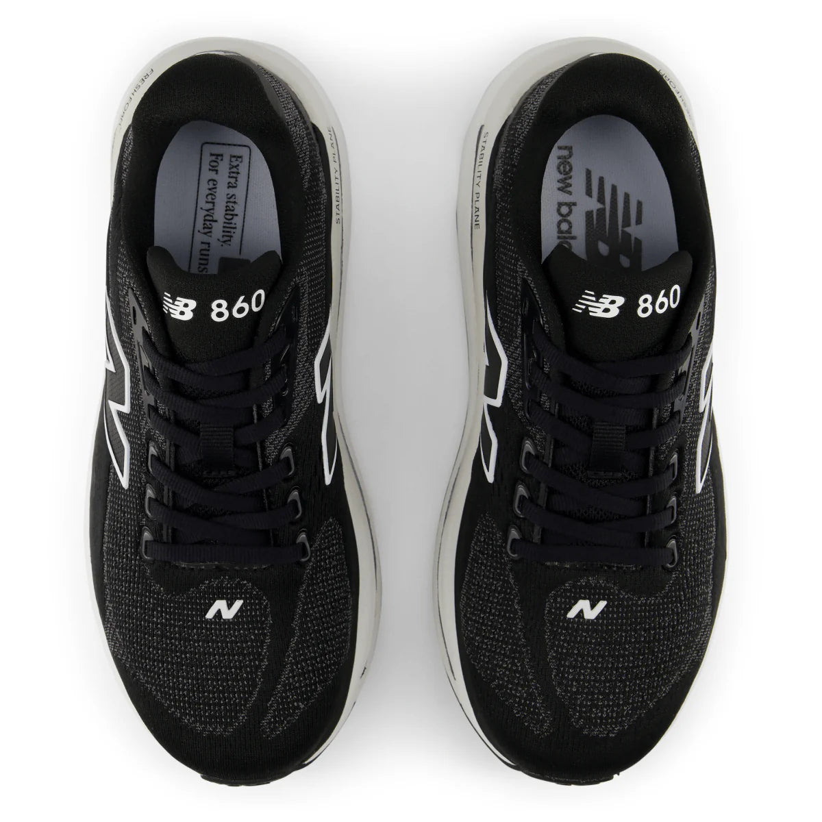 NEW BALANCE W W860 V15 (2E) BLACK/WHITE